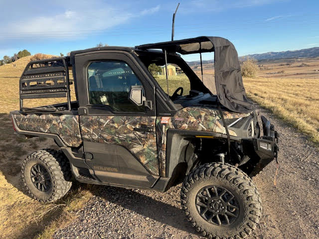 Polaris Ranger Northstar (or pop-open windshield styles) CAMO back